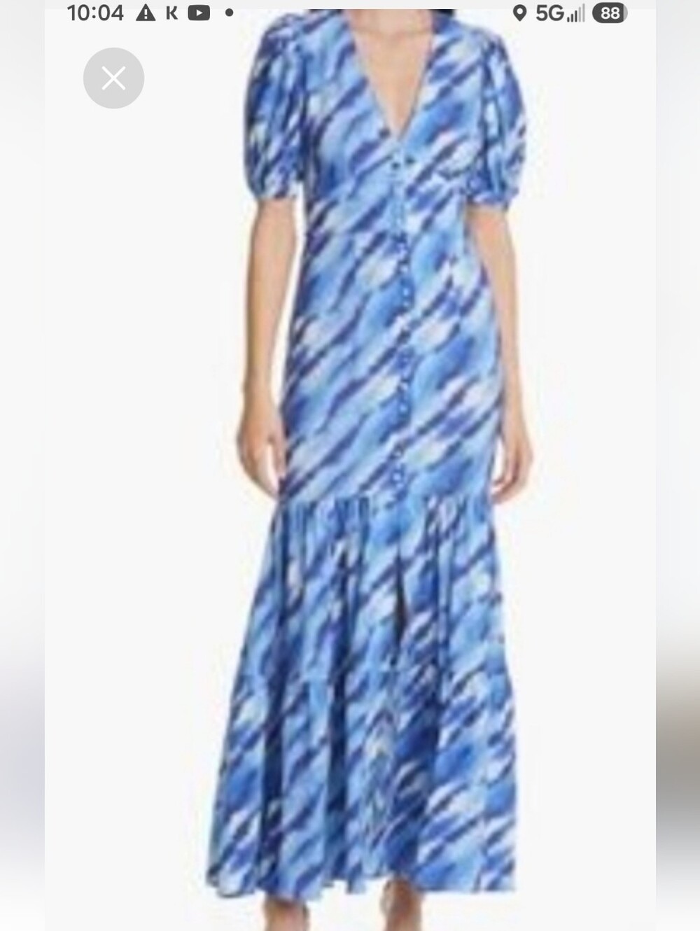 ROTATE Birger Christensen Thora Printed Maxi Dress
